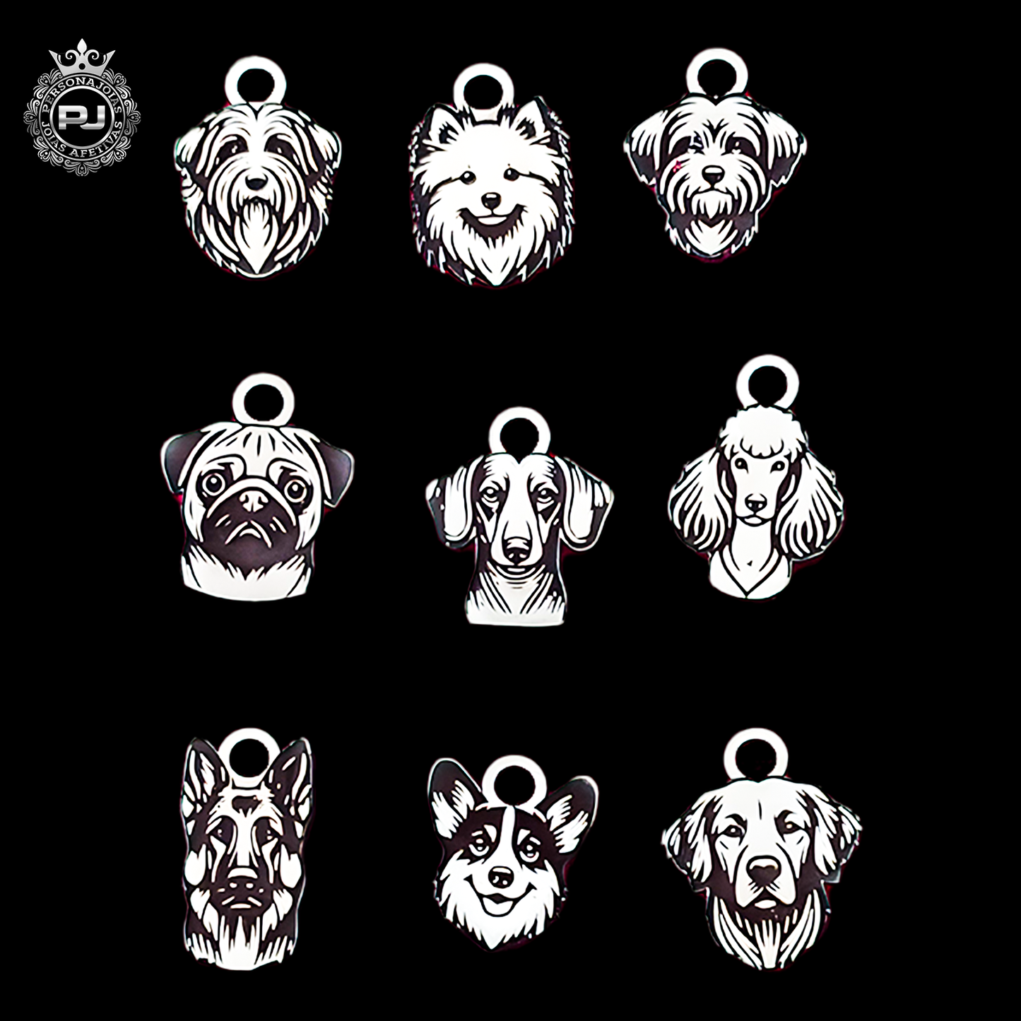 Pet raças escolha já o pingente desejado